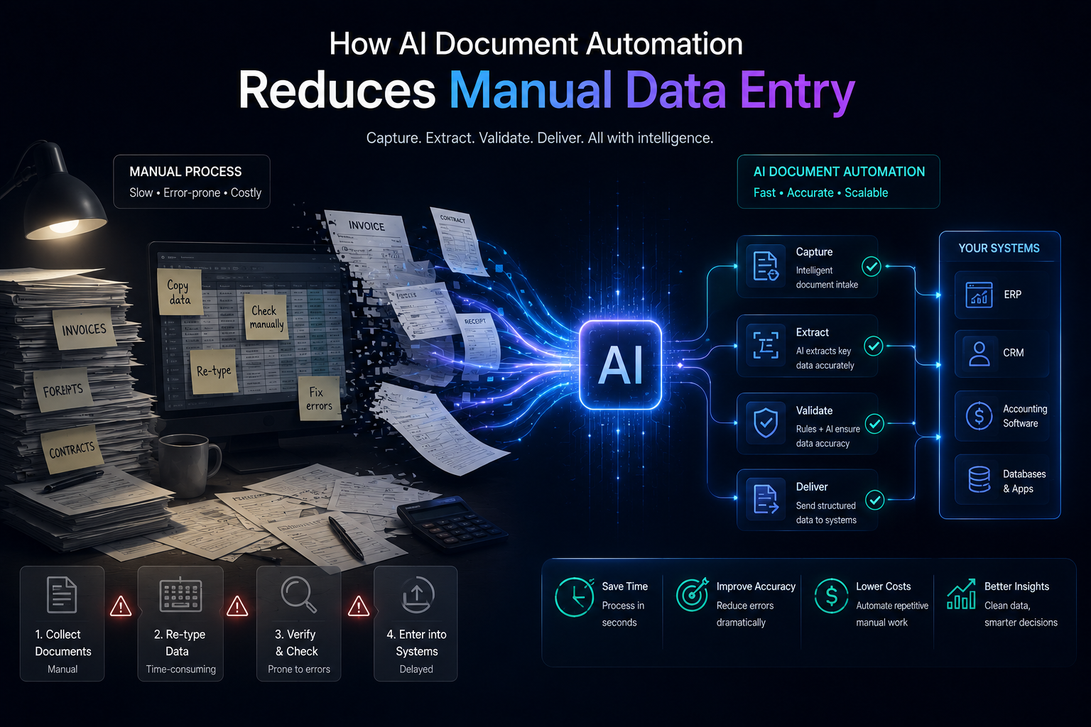 Singapore skyline with document automation and data extraction overlays